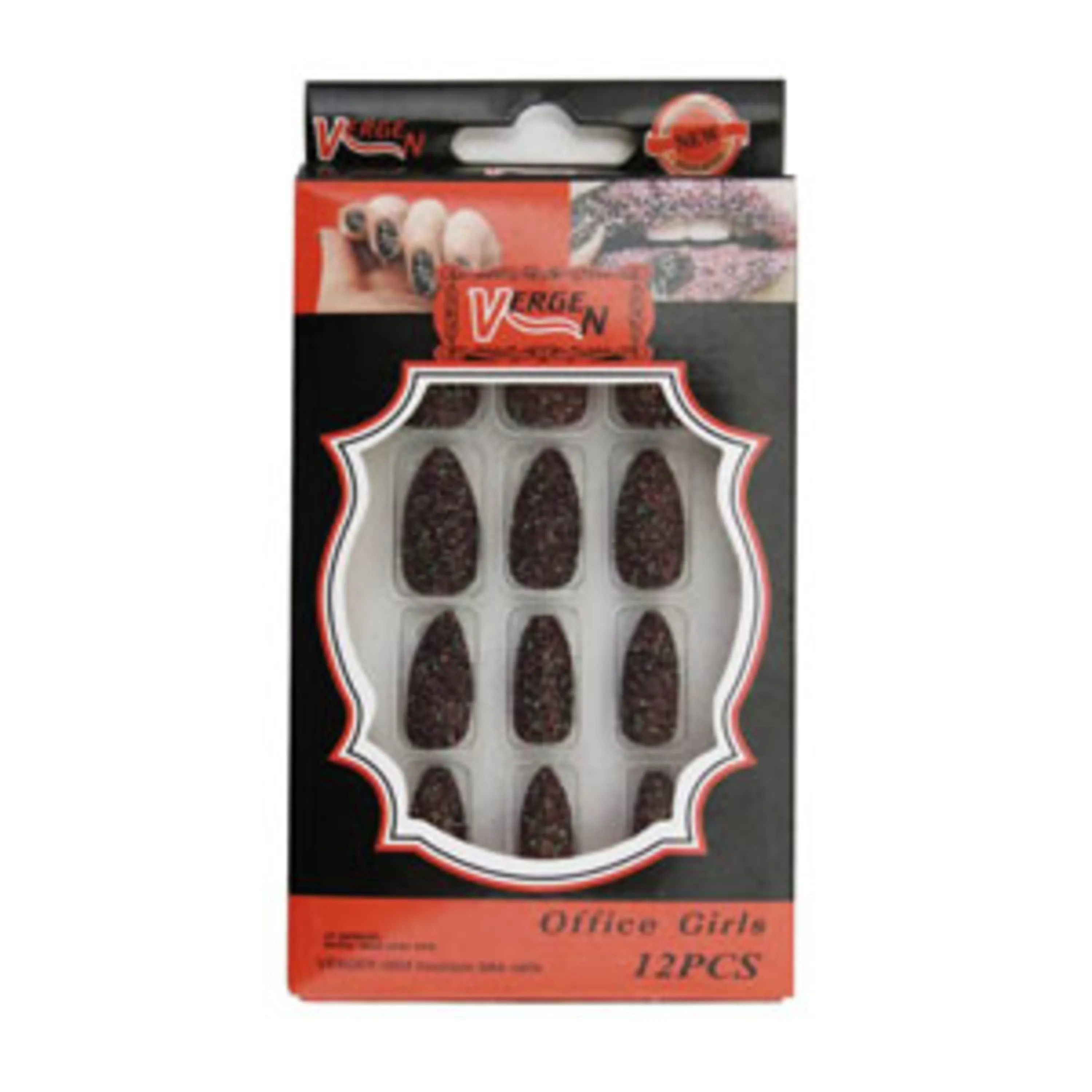 ناخن  ورژن  H564  vergen designer nails set  H564